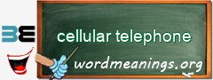 WordMeaning blackboard for cellular telephone